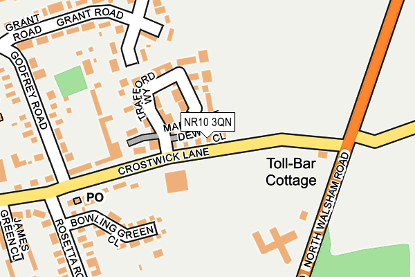 NR10 3QN map - OS OpenMap – Local (Ordnance Survey) NR10 3QN map - OS OpenMap – Local (Ordnance Survey)