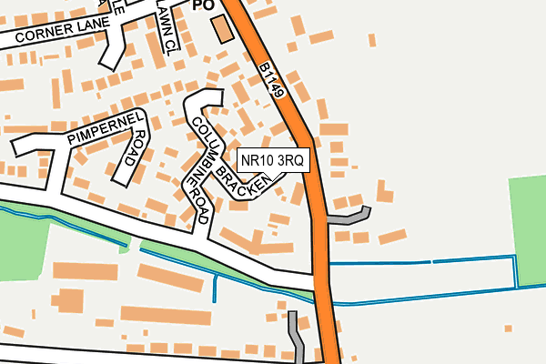 NR10 3RQ map - OS OpenMap – Local (Ordnance Survey) NR10 3RQ map - OS OpenMap – Local (Ordnance Survey)