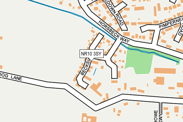 NR10 3SY map - OS OpenMap – Local (Ordnance Survey) NR10 3SY map - OS OpenMap – Local (Ordnance Survey)