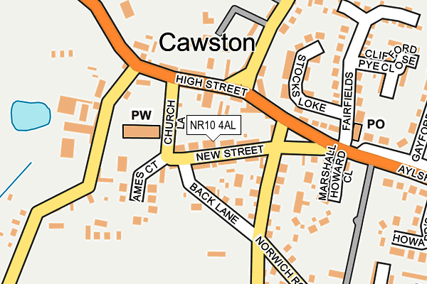 NR10 4AL map - OS OpenMap – Local (Ordnance Survey)