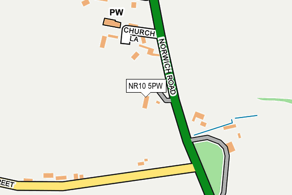 NR10 5PW map - OS OpenMap – Local (Ordnance Survey) NR10 5PW map - OS OpenMap – Local (Ordnance Survey)