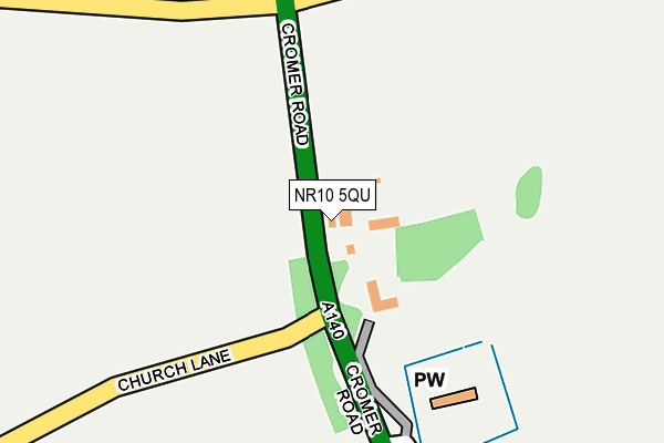 NR10 5QU map - OS OpenMap – Local (Ordnance Survey)