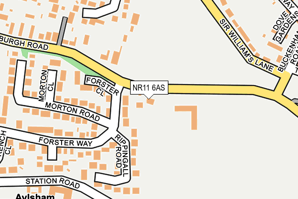 NR11 6AS map - OS OpenMap – Local (Ordnance Survey) NR11 6AS map - OS OpenMap – Local (Ordnance Survey)
