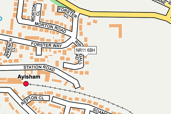 NR11 6BH map - OS OpenMap – Local (Ordnance Survey) NR11 6BH map - OS OpenMap – Local (Ordnance Survey)