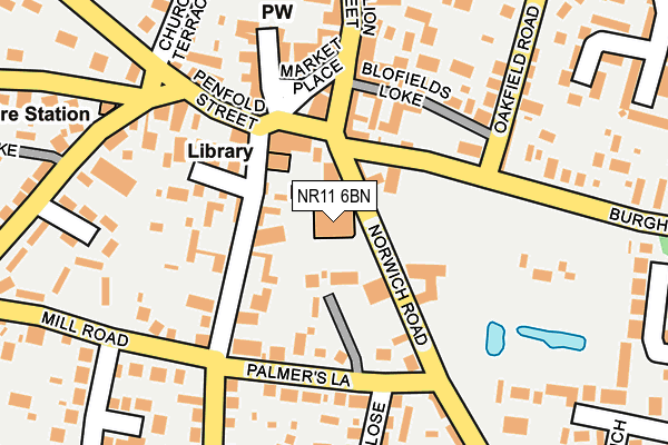 NR11 6BN map - OS OpenMap – Local (Ordnance Survey) NR11 6BN map - OS OpenMap – Local (Ordnance Survey)