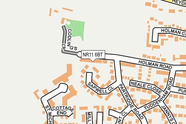 NR11 6BT map - OS OpenMap – Local (Ordnance Survey) NR11 6BT map - OS OpenMap – Local (Ordnance Survey)