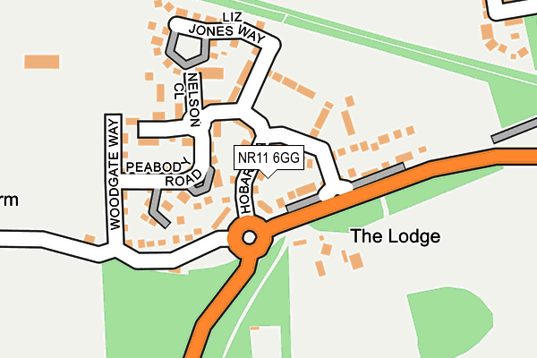 NR11 6GG map - OS OpenMap – Local (Ordnance Survey) NR11 6GG map - OS OpenMap – Local (Ordnance Survey)