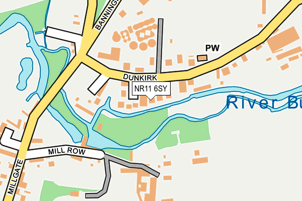 NR11 6SY map - OS OpenMap – Local (Ordnance Survey) NR11 6SY map - OS OpenMap – Local (Ordnance Survey)