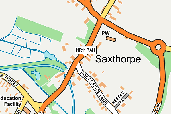 NR11 7AH map - OS OpenMap – Local (Ordnance Survey) NR11 7AH map - OS OpenMap – Local (Ordnance Survey)