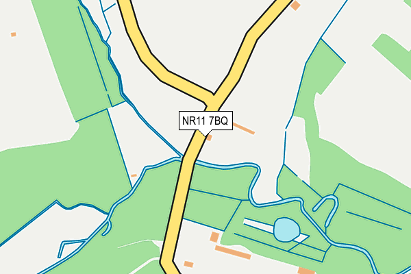 NR11 7BQ map - OS OpenMap – Local (Ordnance Survey) NR11 7BQ map - OS OpenMap – Local (Ordnance Survey)