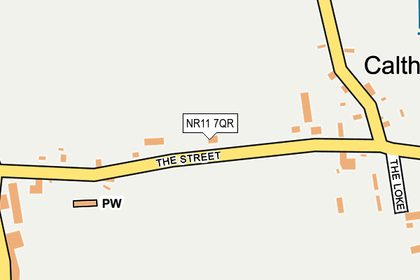NR11 7QR map - OS OpenMap – Local (Ordnance Survey) NR11 7QR map - OS OpenMap – Local (Ordnance Survey)
