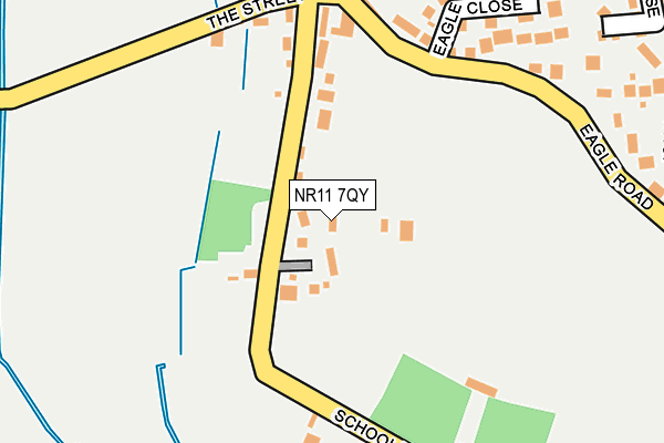 NR11 7QY map - OS OpenMap – Local (Ordnance Survey) NR11 7QY map - OS OpenMap – Local (Ordnance Survey)