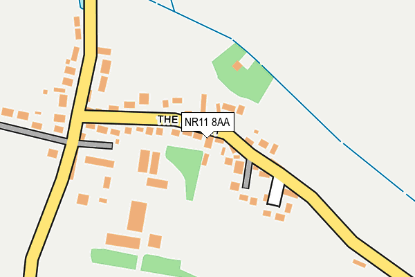 NR11 8AA map - OS OpenMap – Local (Ordnance Survey) NR11 8AA map - OS OpenMap – Local (Ordnance Survey)