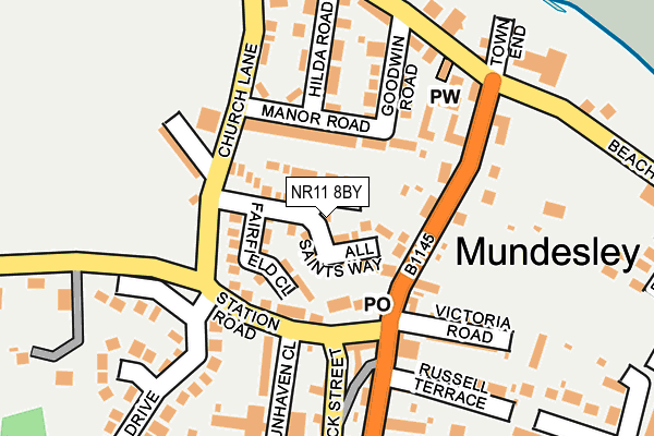 NR11 8BY map - OS OpenMap – Local (Ordnance Survey) NR11 8BY map - OS OpenMap – Local (Ordnance Survey)