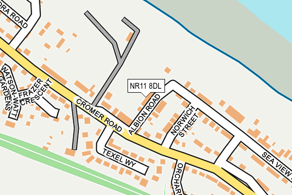 NR11 8DL map - OS OpenMap – Local (Ordnance Survey) NR11 8DL map - OS OpenMap – Local (Ordnance Survey)