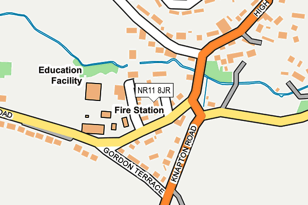 NR11 8JR map - OS OpenMap – Local (Ordnance Survey) NR11 8JR map - OS OpenMap – Local (Ordnance Survey)