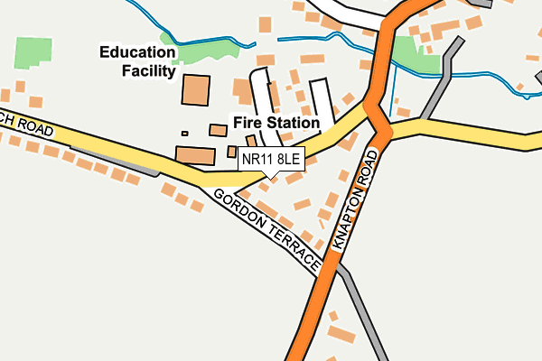 NR11 8LE map - OS OpenMap – Local (Ordnance Survey) NR11 8LE map - OS OpenMap – Local (Ordnance Survey)