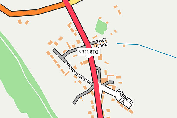 NR11 8TQ map - OS OpenMap – Local (Ordnance Survey)