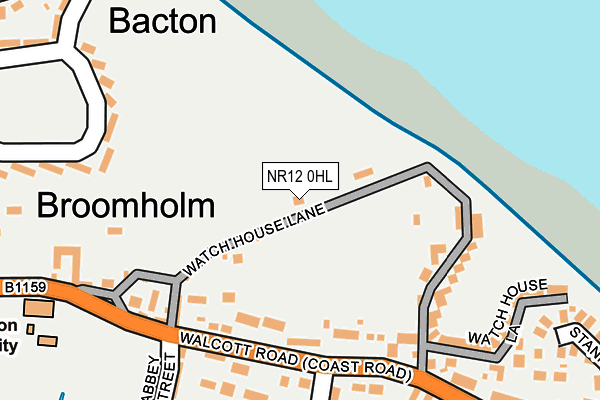 NR12 0HL map - OS OpenMap – Local (Ordnance Survey) NR12 0HL map - OS OpenMap – Local (Ordnance Survey)