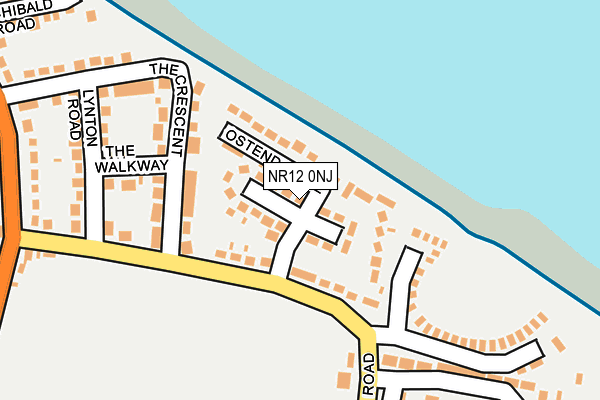 NR12 0NJ map - OS OpenMap – Local (Ordnance Survey) NR12 0NJ map - OS OpenMap – Local (Ordnance Survey)