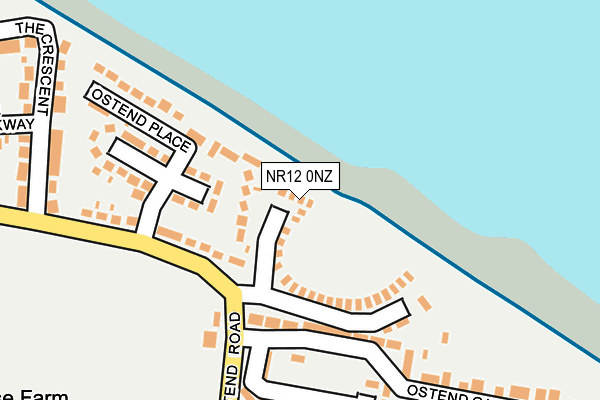 NR12 0NZ map - OS OpenMap – Local (Ordnance Survey) NR12 0NZ map - OS OpenMap – Local (Ordnance Survey)