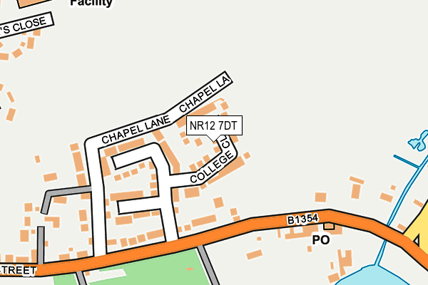 NR12 7DT map - OS OpenMap – Local (Ordnance Survey) NR12 7DT map - OS OpenMap – Local (Ordnance Survey)