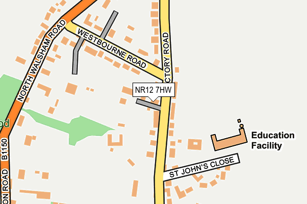 NR12 7HW map - OS OpenMap – Local (Ordnance Survey)