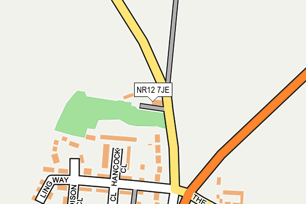 NR12 7JE map - OS OpenMap – Local (Ordnance Survey) NR12 7JE map - OS OpenMap – Local (Ordnance Survey)