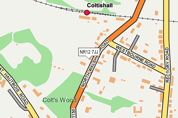 NR12 7JJ map - OS OpenMap – Local (Ordnance Survey) NR12 7JJ map - OS OpenMap – Local (Ordnance Survey)