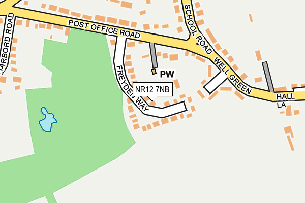 NR12 7NB map - OS OpenMap – Local (Ordnance Survey) NR12 7NB map - OS OpenMap – Local (Ordnance Survey)