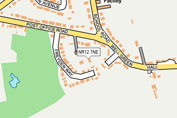 NR12 7NE map - OS OpenMap – Local (Ordnance Survey) NR12 7NE map - OS OpenMap – Local (Ordnance Survey)