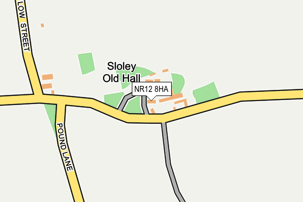 NR12 8HA map - OS OpenMap – Local (Ordnance Survey) NR12 8HA map - OS OpenMap – Local (Ordnance Survey)