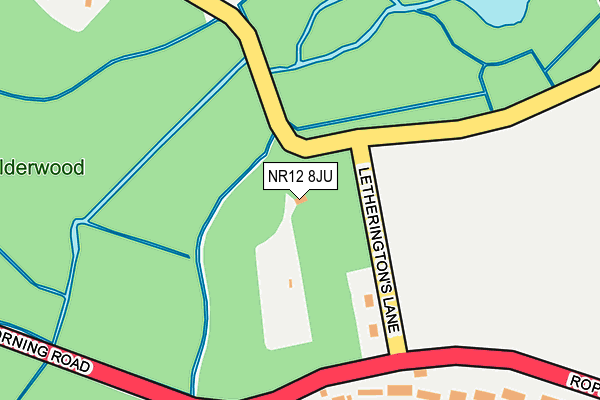NR12 8JU map - OS OpenMap – Local (Ordnance Survey) NR12 8JU map - OS OpenMap – Local (Ordnance Survey)