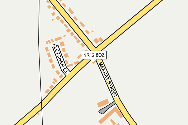 NR12 8QZ map - OS OpenMap – Local (Ordnance Survey) NR12 8QZ map - OS OpenMap – Local (Ordnance Survey)