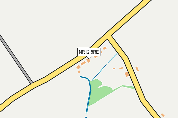 NR12 8RE map - OS OpenMap – Local (Ordnance Survey) NR12 8RE map - OS OpenMap – Local (Ordnance Survey)