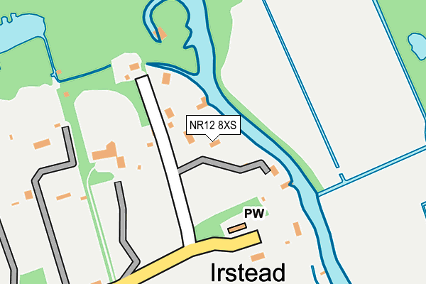 NR12 8XS map - OS OpenMap – Local (Ordnance Survey) NR12 8XS map - OS OpenMap – Local (Ordnance Survey)