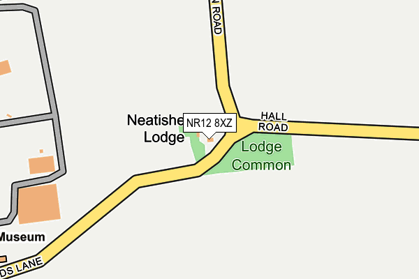 NR12 8XZ map - OS OpenMap – Local (Ordnance Survey) NR12 8XZ map - OS OpenMap – Local (Ordnance Survey)