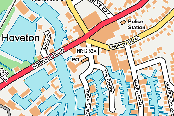 NR12 8ZA map - OS OpenMap – Local (Ordnance Survey) NR12 8ZA map - OS OpenMap – Local (Ordnance Survey)