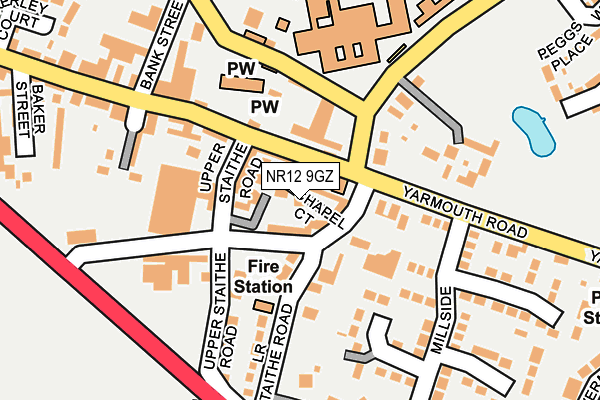 NR12 9GZ map - OS OpenMap – Local (Ordnance Survey) NR12 9GZ map - OS OpenMap – Local (Ordnance Survey)