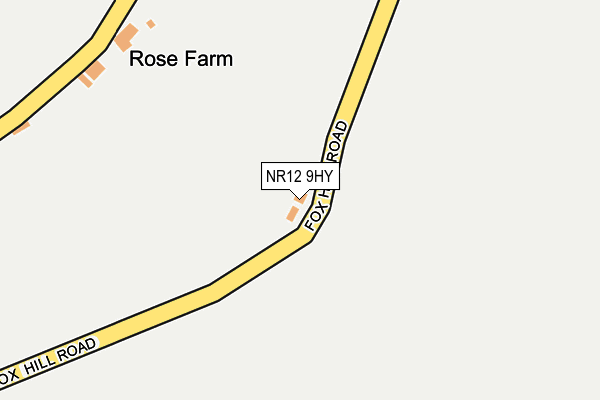 NR12 9HY map - OS OpenMap – Local (Ordnance Survey) NR12 9HY map - OS OpenMap – Local (Ordnance Survey)