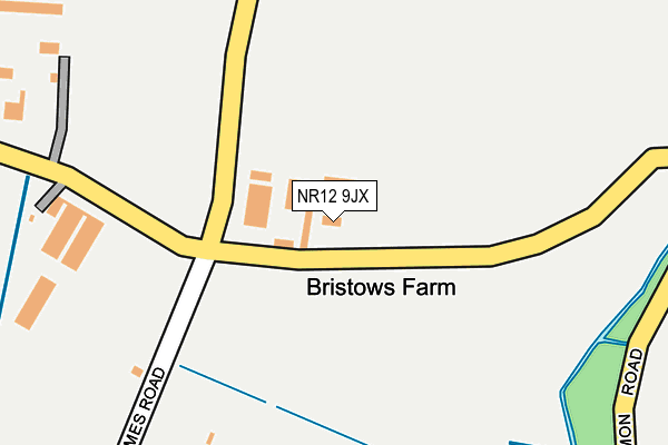 NR12 9JX map - OS OpenMap – Local (Ordnance Survey) NR12 9JX map - OS OpenMap – Local (Ordnance Survey)