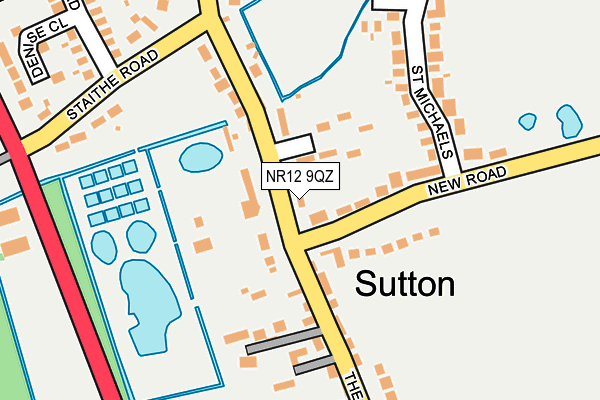 NR12 9QZ map - OS OpenMap – Local (Ordnance Survey)