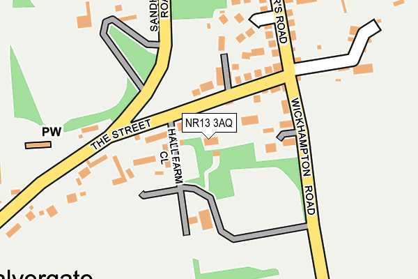 NR13 3AQ map - OS OpenMap – Local (Ordnance Survey) NR13 3AQ map - OS OpenMap – Local (Ordnance Survey)