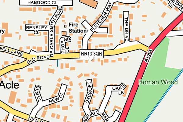 NR13 3QN map - OS OpenMap – Local (Ordnance Survey) NR13 3QN map - OS OpenMap – Local (Ordnance Survey)