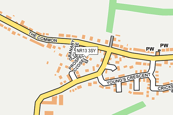 NR13 3SY map - OS OpenMap – Local (Ordnance Survey) NR13 3SY map - OS OpenMap – Local (Ordnance Survey)