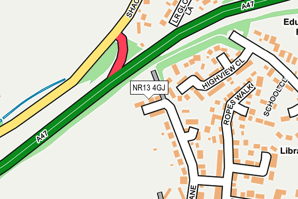 NR13 4GJ map - OS OpenMap – Local (Ordnance Survey) NR13 4GJ map - OS OpenMap – Local (Ordnance Survey)
