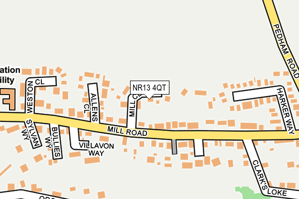 NR13 4QT map - OS OpenMap – Local (Ordnance Survey) NR13 4QT map - OS OpenMap – Local (Ordnance Survey)
