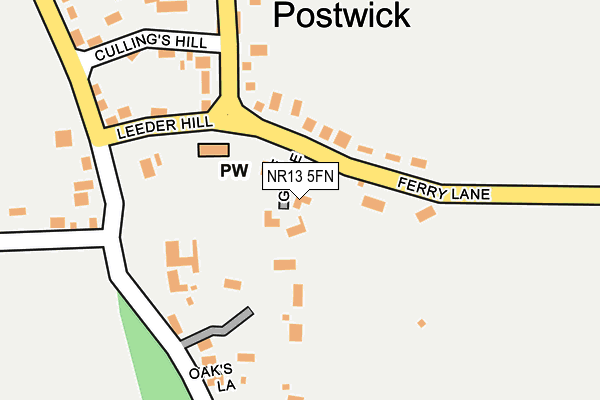 NR13 5FN map - OS OpenMap – Local (Ordnance Survey) NR13 5FN map - OS OpenMap – Local (Ordnance Survey)