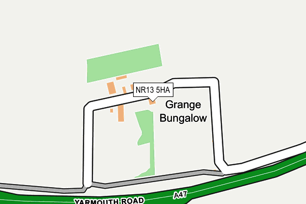 NR13 5HA map - OS OpenMap – Local (Ordnance Survey) NR13 5HA map - OS OpenMap – Local (Ordnance Survey)