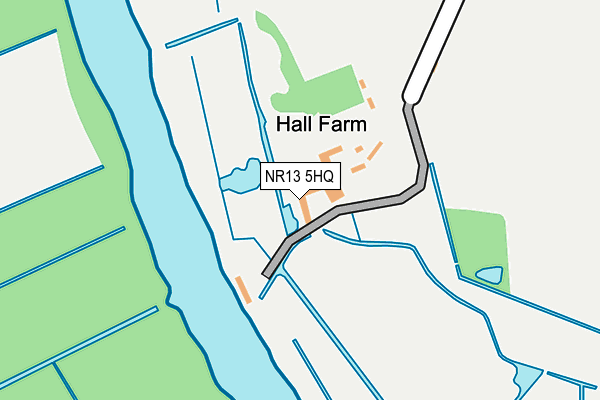 NR13 5HQ map - OS OpenMap – Local (Ordnance Survey) NR13 5HQ map - OS OpenMap – Local (Ordnance Survey)